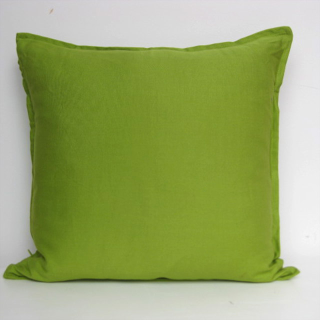 CUSHION, Green Cotton 50cm
